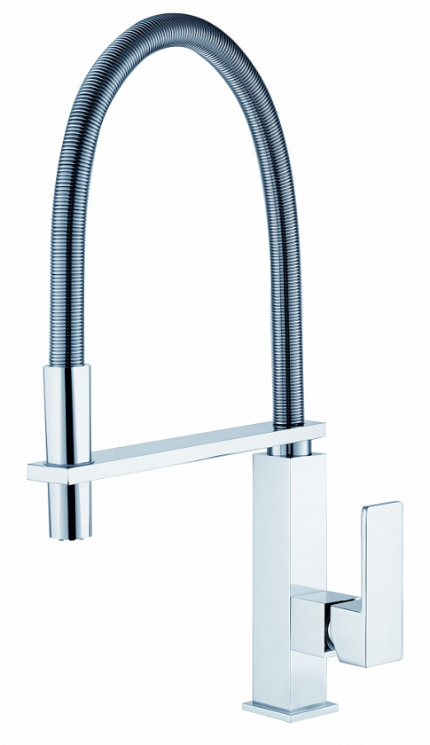 Смеситель для кухни с пружинным изливом Ganzer GZ16037