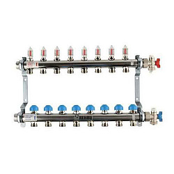 Распределительный коллектор Rehau HKV-D 1″- 3/4″ 8 выхода Рехау  Германия