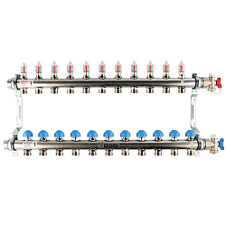 Распределительный коллектор Rehau HKV-D 1″- 3/4″ 11 выхода Рехау  Германия