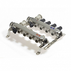 Коллекторная группа из нержавеющей стали TIM 1″x3/4″ 6 контура TIM  Китай