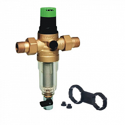 Фильтр тонкой очистки Honeywell Resideo Braukmann FK06 1/2″АА с редуктором Honeywell-Braukmann  Германия