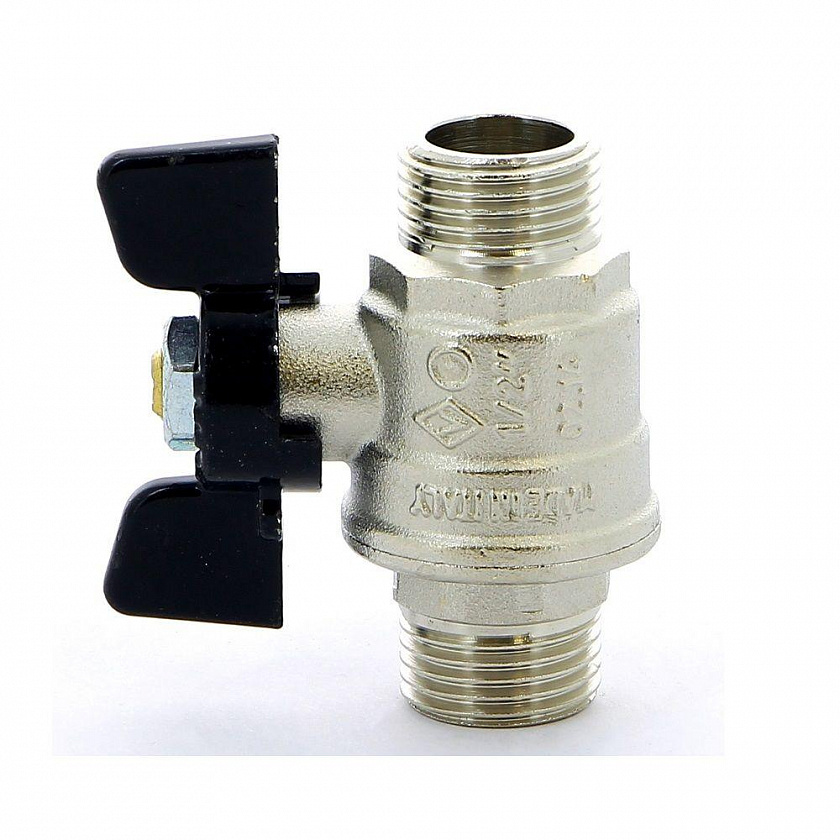 Кран шаровой НР-НР 3/4″ бабочка Bugatti