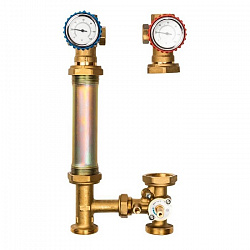 Насосная группа с 3-х ходовым приводным смесителем 1″ Stout без насоса 29kW(DT10°C) Stout  Италия